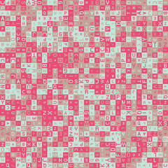 Fototapeta premium Abstract Geometric Pattern generative computational art illustration