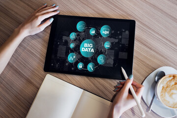 Big data. Tools for manipulation and analysis large amount of information. Internet and technology...