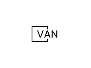 VAN letter initial logo design vector illustration
