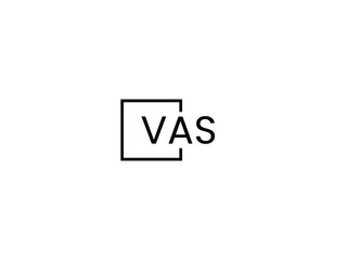 VAS letter initial logo design vector illustration
