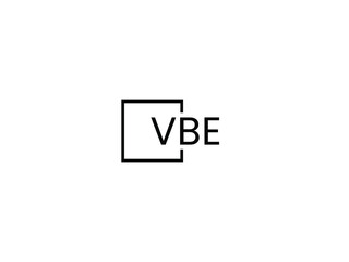 VBE letter initial logo design vector illustration