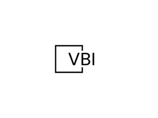 VBI letter initial logo design vector illustration