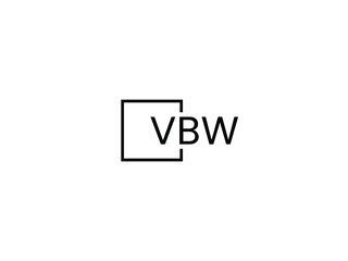 VBW letter initial logo design vector illustration