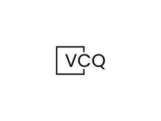 VCQ letter initial logo design vector illustration
