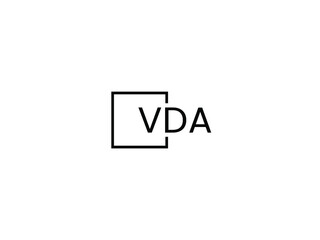 VDA letter initial logo design vector illustration