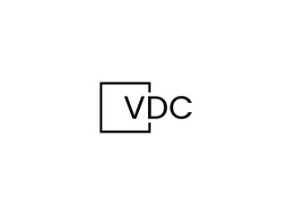 VDC letter initial logo design vector illustration