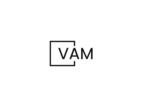 VAM letter initial logo design vector illustration