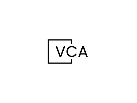 VCA letter initial logo design vector illustration