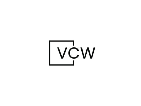 VCW letter initial logo design vector illustration