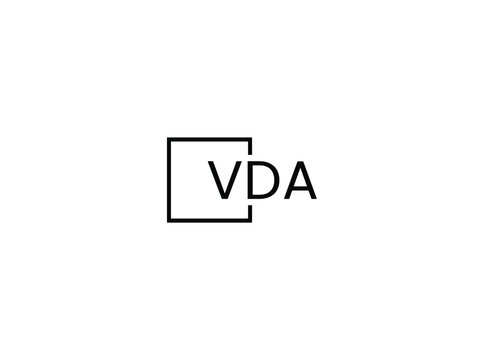 VDA letter initial logo design vector illustration