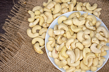 plan white cashew nuts