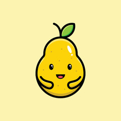 Cute Pear Illustration