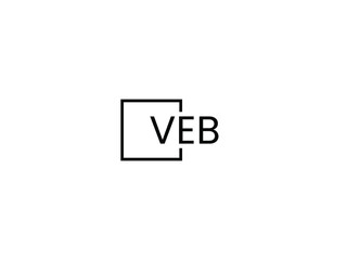 VEB letter initial logo design vector illustration