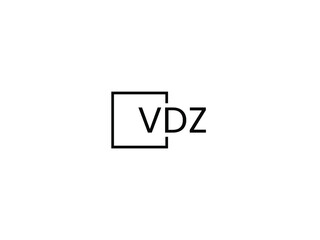 VDZ letter initial logo design vector illustration