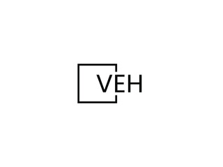 VEH letter initial logo design vector illustration
