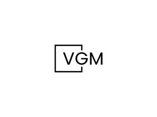 VGM letter initial logo design vector illustration