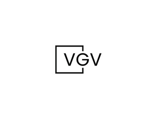 VGV letter initial logo design vector illustration