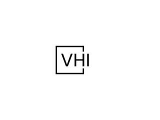 VHI letter initial logo design vector illustration