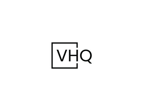 VHQ letter initial logo design vector illustration