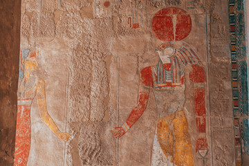 amazing hieroglyphics inside the tombs of pharaons in luxor, egypt