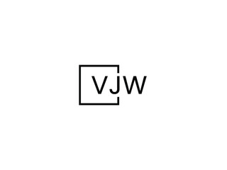 VJW letter initial logo design vector illustration