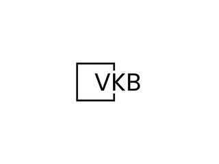 VKB letter initial logo design vector illustration