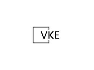 VKE letter initial logo design vector illustration