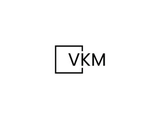 VKM letter initial logo design vector illustration