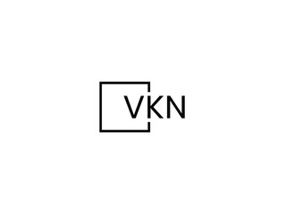 Obraz premium VKN letter initial logo design vector illustration