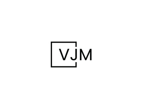 VJM letter initial logo design vector illustration
