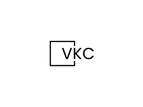 VKC letter initial logo design vector illustration