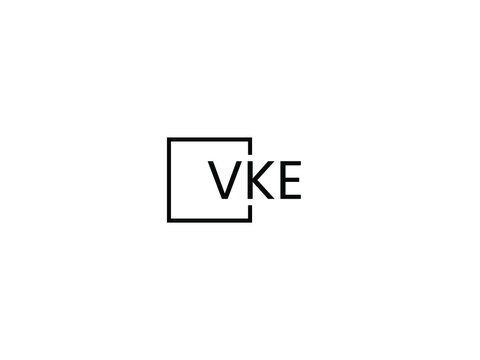 VKE letter initial logo design vector illustration