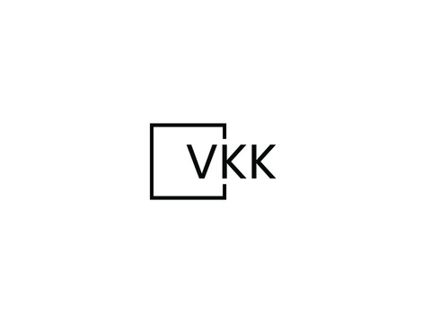 VKK letter initial logo design vector illustration
