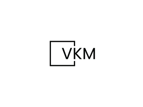 VKM letter initial logo design vector illustration