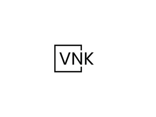 Obraz premium VNK letter initial logo design vector illustration
