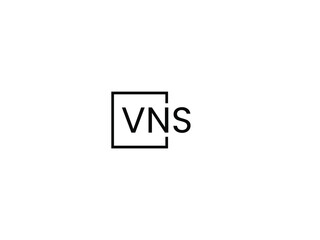 VNS letter initial logo design vector illustration