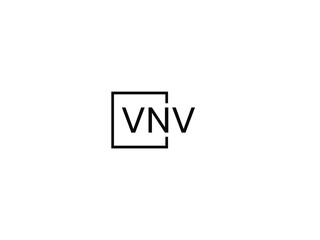 VNV letter initial logo design vector illustration