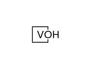 VOH letter initial logo design vector illustration