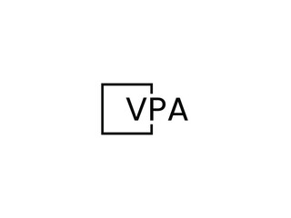 VPA letter initial logo design vector illustration