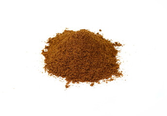 Garam Masala spice isolated on white background. Indian spice mix. 