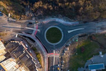 Road ring aerial view