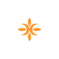 abstract flower logo