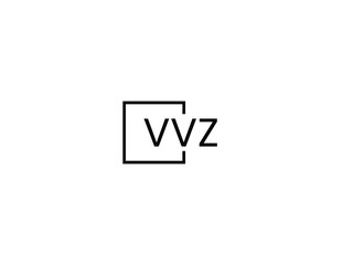 VVZ letter initial logo design vector illustration