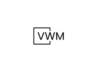 VWM letter initial logo design vector illustration
