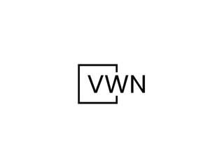 VWN letter initial logo design vector illustration