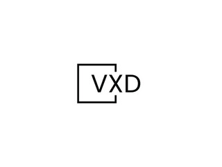 VXD letter initial logo design vector illustration