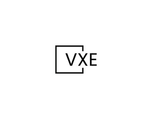 VXE letter initial logo design vector illustration