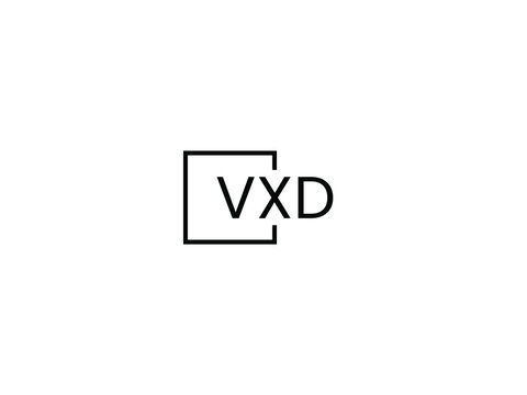 VXD letter initial logo design vector illustration