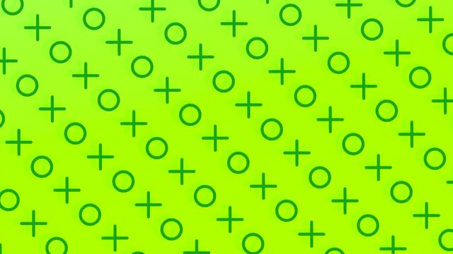 Xoxo Oxo Pattern of Noughts and Crosses Moving Overlays