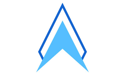 abstract blue triangle